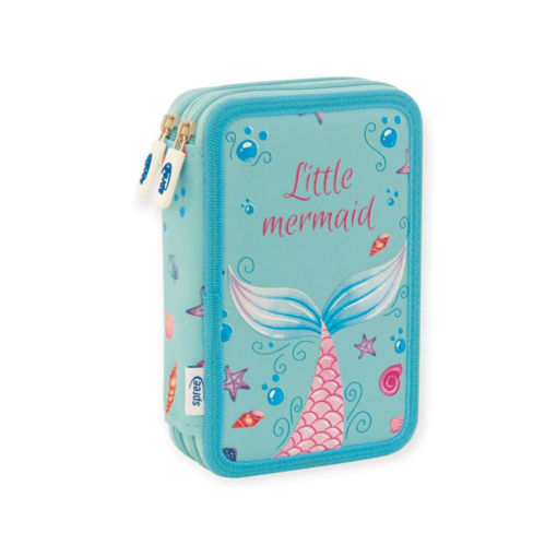 Picture of SPREE DOUBLE DECKER PENCIL CASE FILLED MERMAID